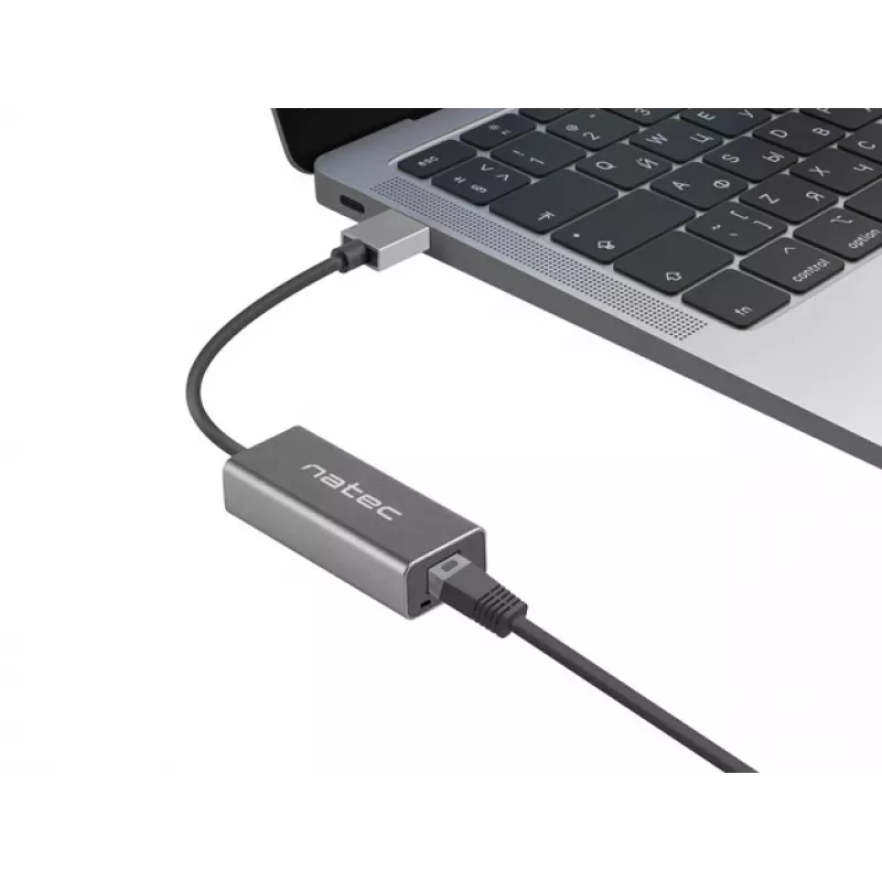 Natec Cricket NNC-1924 USB 3.0 Type-A – RJ45 Ethernet-sovitin, 1000 Mbit/s, 15 cm kaapeli, musta