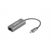 Natec Cricket NNC-1925 USB-C 3.1 Gen 1 – RJ45 Ethernet-sovitin, 1000 Mbit/s, 15 cm kaapeli, alumiini, harmaa