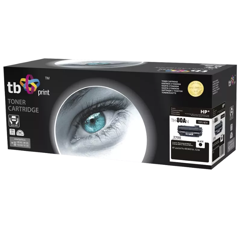Värikasetti TB yhteensopiva HP CF280A kanssa, Bk, 2 700 s, 100 % uusi