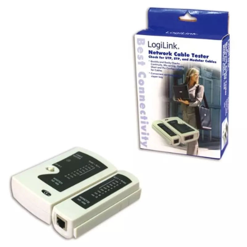 Kaapelitesteri, LogiLink WZ0010, verkkokaapelin testauslaite