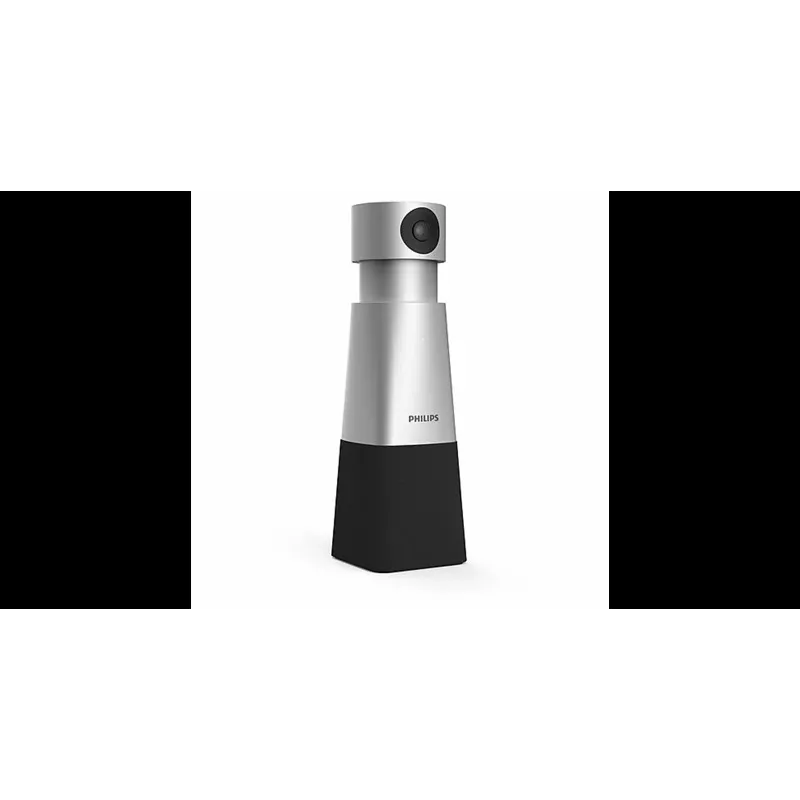 Philips PSE0550 SmartMeeting kannettava 4K-videoneuvottelukamera sisäänrakennetulla mikrofonilla, 30 kuvaa/s, USB, musta/hopea