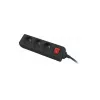 Lanberg PS1-03E-0150-BK jatkojohto (1,5 m, musta)