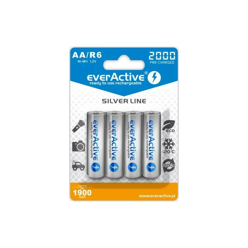Everactive EVHRL6-2000 kotitalousparisto uudelleenladattava paristo AA nikkelimetallihydridi (NiMH)