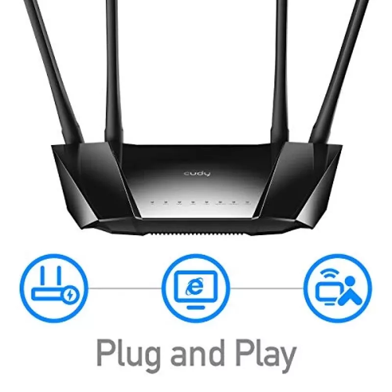 Cudy LT400 langaton reititin Fast Ethernet single-band (2.4 GHz) 4G musta
