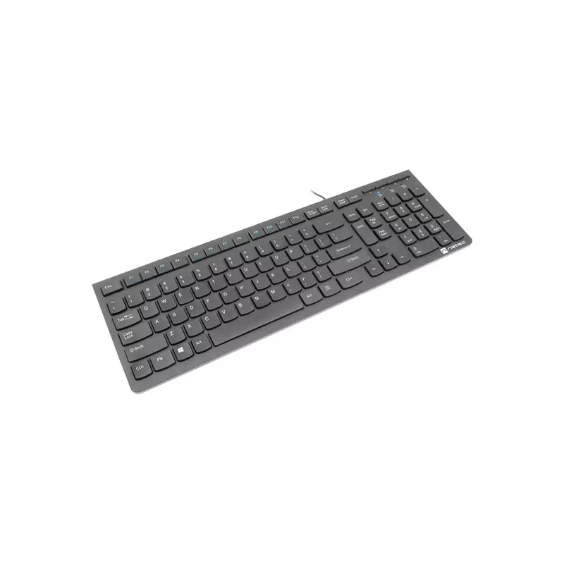 Natec Discus 2 - näppäimistö - QWERTY - US - musta - näppäimistö - US-englanti - musta