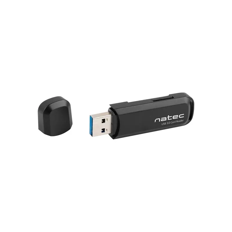 Kortinlukija NATEC Scarab 2 USB 3.2 Gen 1 Type-A — MicroSD-/SD-tuki, 5000 Mbit/s, musta