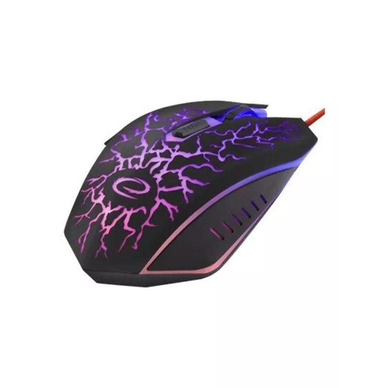 Esperanza MX211 LIGHTNING - hiiri - USB - hiiri - optinen - 6 painiketta - musta