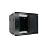 Extralink rack-asennuskaappi 6U 600x600 AZH musta seinäasennettava, kääntyvä