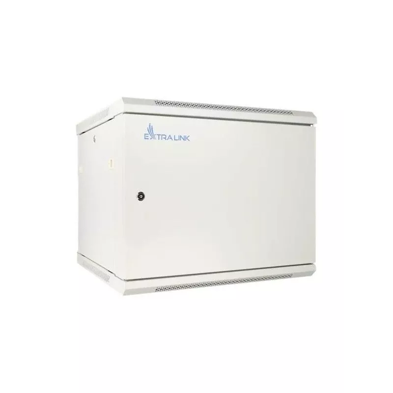 Extralink rack-asennuskaappi 12U 600x450 ASP harmaa seinäasennettava, metalliovi