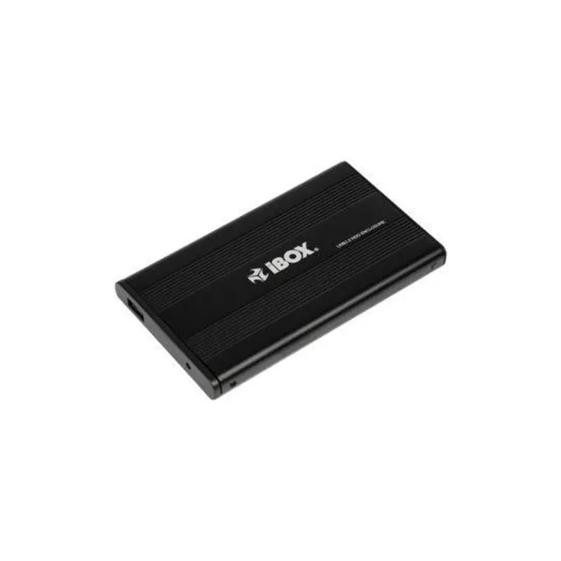 iBox HD-01 IEU2F01 2,5" ulkoinen HDD-kotelo, SATA, USB 2.0, alumiini, musta