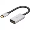Wentronic 60194 videokaapeliadapteri 0,15 m USB Type-C HDMI musta - hopea (60194)
