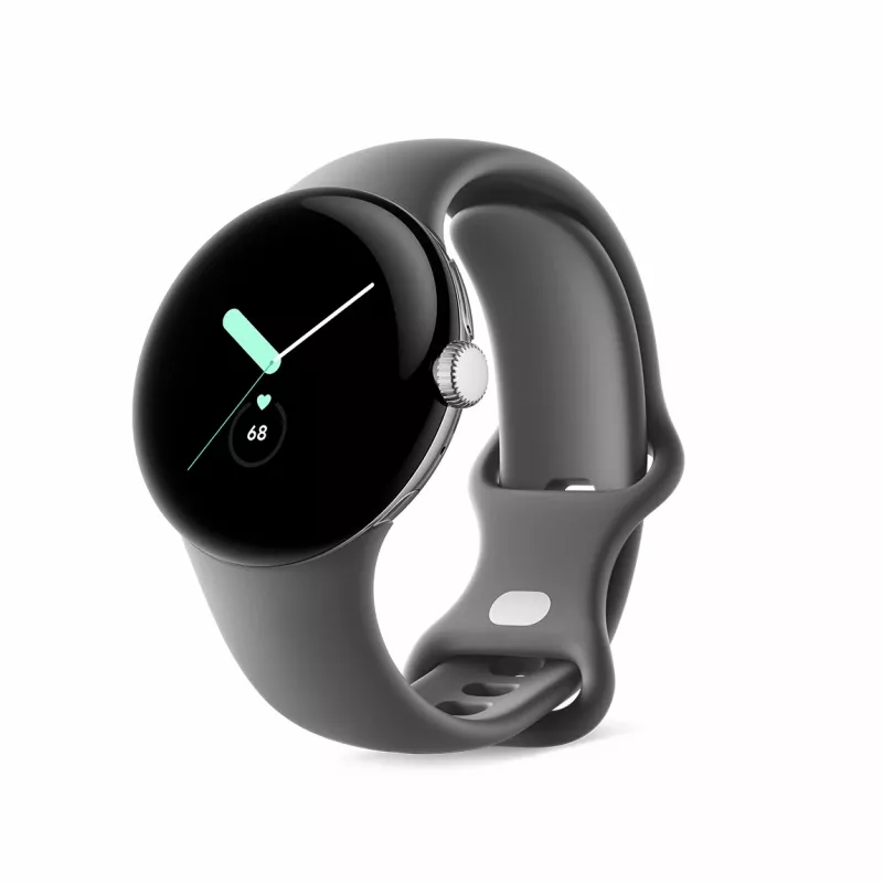 Google Pixel Watch – kiillotettu hopea – älykello rannekkeella