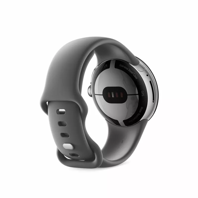 Google Pixel Watch – kiillotettu hopea – älykello rannekkeella