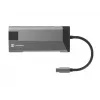 NATEC Fowler Plus USB Type-C musta harmaa MicroSD SD -keskitin