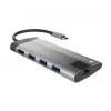 NATEC Fowler Plus USB Type-C musta harmaa MicroSD SD -keskitin