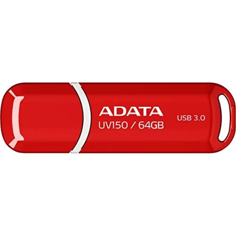 USB-muistitikku ADATA DashDrive UV150 64 GB, USB Type-A 3.2 Gen 1, punainen, liukukansirakenne
