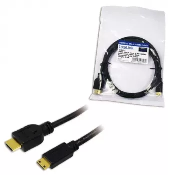 LogiLink CH0022 HDMI-kaapeli 1,5 m HDMI tyyppi A (standard) HDMI tyyppi C (M