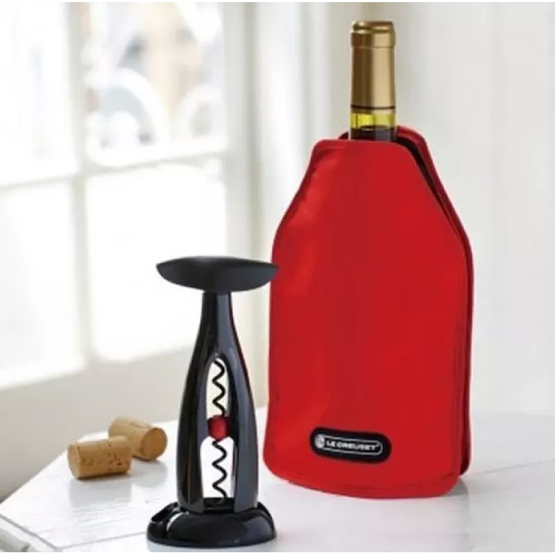 Le Creuset viinipullon jäähdytyshiha - punainen