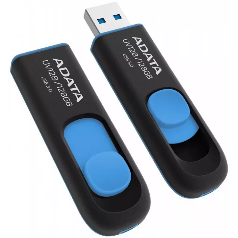 ADATA DashDrive UV128 128GB USB-muistitikku USB Type-A 3.2 Gen 1 (3.1 Gen 1) musta, sininen