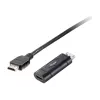 Equip DisplayPort - HDMI -adapteri, 0,2 m, DisplayPort, HDMI, pistoke, liitin, 1920 x 1080 pikseliä