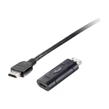 Equip DisplayPort - HDMI -adapteri, 0,2 m, DisplayPort, HDMI, pistoke, liitin, 1920 x 1080 pikseliä