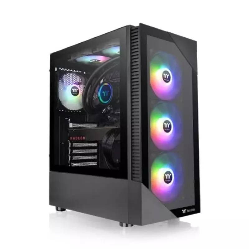 PC-kotelo Thermaltake View 200 TG ARGB Midi Tower musta