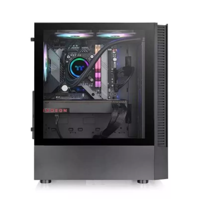 PC-kotelo Thermaltake View 200 TG ARGB Midi Tower musta