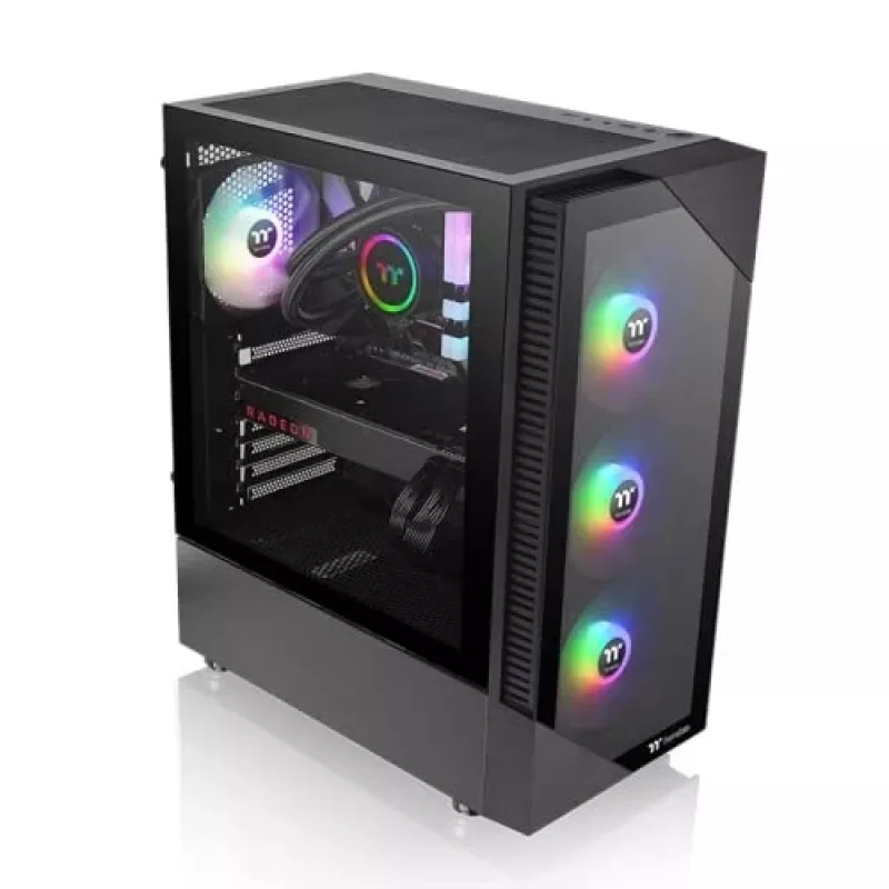 PC-kotelo Thermaltake View 200 TG ARGB Midi Tower musta