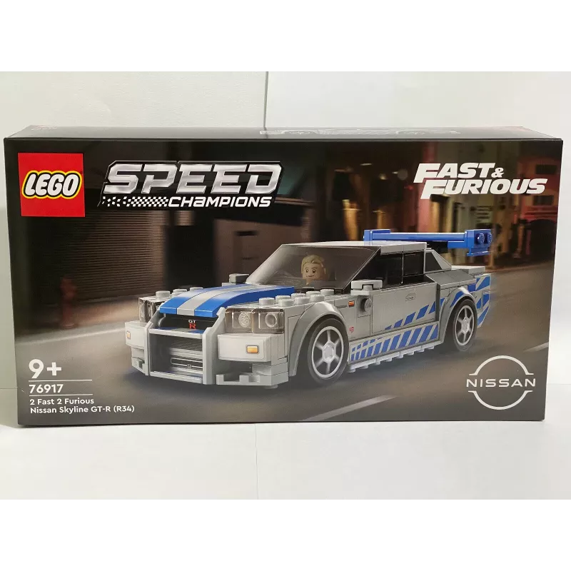 LEGO 76917 Speed Champions 2 Fast 2 Furious Nissan Skyline GT-R (R34) leluauto