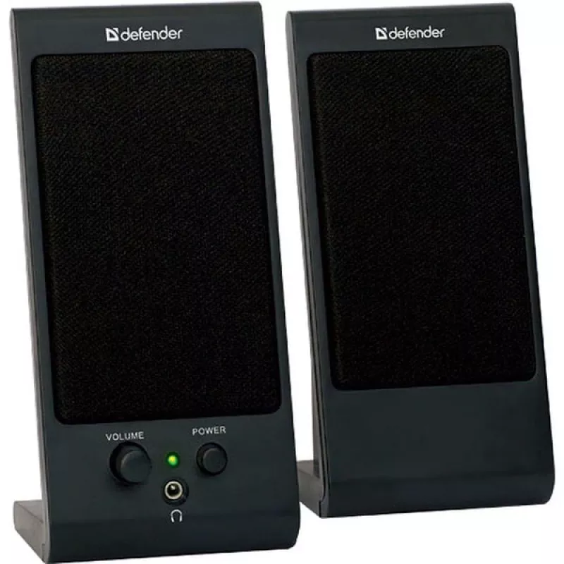 Pöytä-/hyllykaiuttimet DEFENDER SPK-170 2.0, 4 W RMS, johdollinen USB 5 V, 3,5 mm, musta