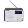 Kannettava radio Bluetoothilla ja USB:lla BLAUPUNKT PP7BT, väri: ruskea puu/valkoinen