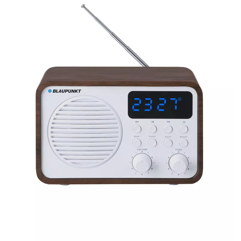 Kannettava radio Bluetoothilla ja USB:lla BLAUPUNKT PP7BT, väri: ruskea puu/valkoinen