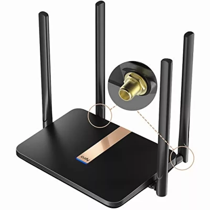 Cudy LT500D langaton reititin Fast Ethernet dual-band (2,4 GHz / 5 GHz) 4G musta