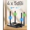 Cudy LT500D langaton reititin Fast Ethernet dual-band (2,4 GHz / 5 GHz) 4G musta