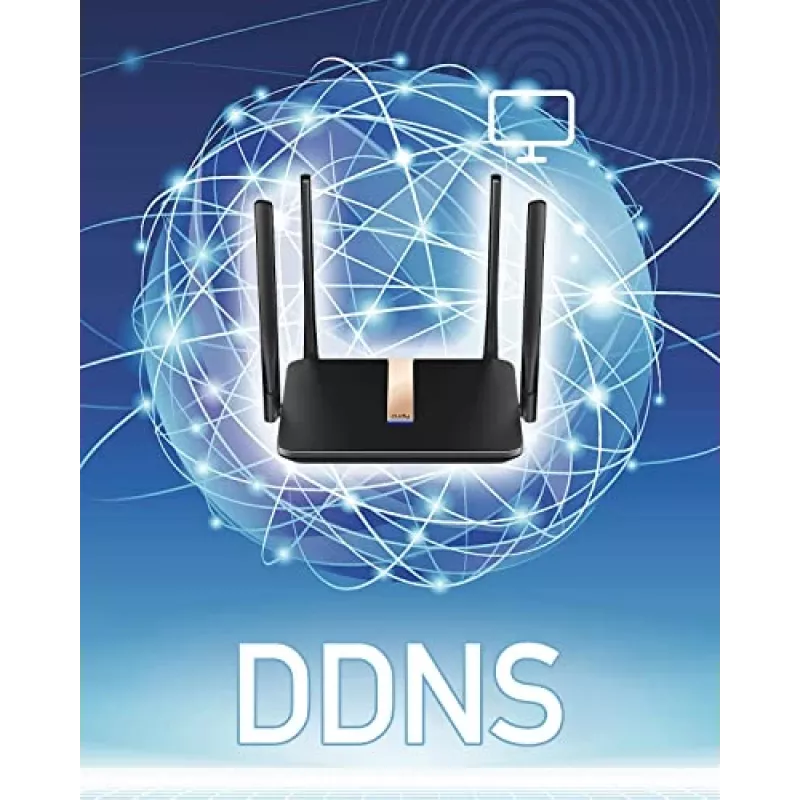 Cudy LT500D langaton reititin Fast Ethernet dual-band (2,4 GHz / 5 GHz) 4G musta