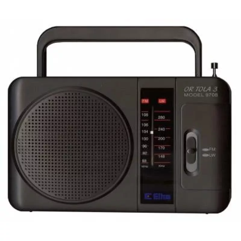 Eltra Tola 3 kannettava radio, FM/LW, musta