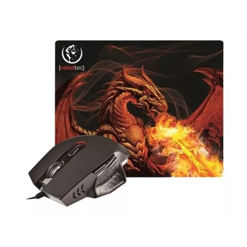 Rebeltec Red Dragon – optinen hiiri – 6 painiketta – johdollinen – USB