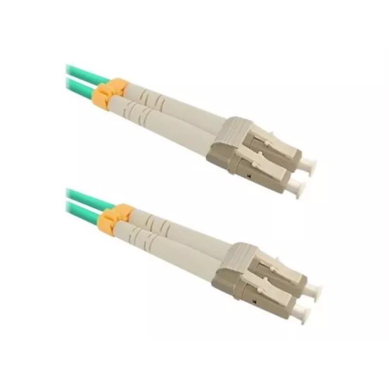Qoltec - patch-kaapeli - LC/UPC Multimode (M) - LC/UPC Multimode (M) - 1 m - kuitu - duplex - 50/125 mikrometriä - OM3 - halogeeniton