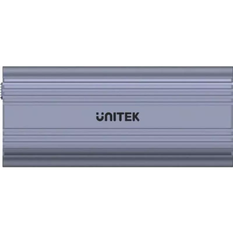 SSD-kotelo Unitek SolidForce Reefer harmaa – M.2 NVMe PCIe, USB‑C 10 Gbit/s, alumiini, 1 asema