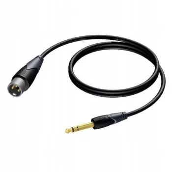 Audiokaapeli Procab XLR-pistoke 6,3 mm (1/4 tuuman) jakkipistokkeeseen, stereo, 3 m