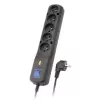 Lestar 5+ Lf-530wa, ylijännitesuoja, 5m, musta Lf-530wa 5+ 3l G-a K. Cz 5,0m