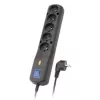 Lestar 5w Lv-530wa, ylijännitesuoja, 2,5 m, musta Lv-530w G-a K. Cz 2,5m