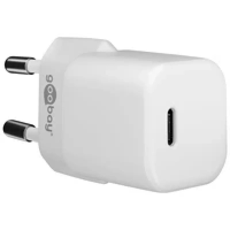 AC-pikalaturi sisäkäyttöön GOOBAY 59716 — USB-C, 30 W, valkoinen