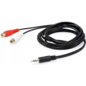 Equip 147093 audiokaapeli 250 m 2 x RCA 3,5 mm musta