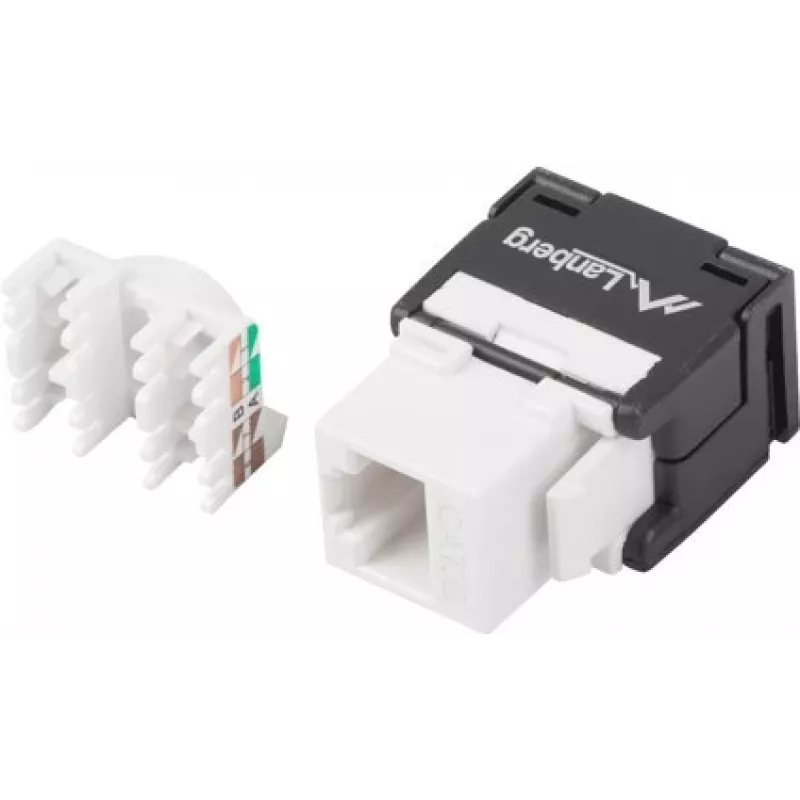 Keystone-moduuli RJ45 - LSA UTP Cat.6a 180 astetta asennusrasiaan
