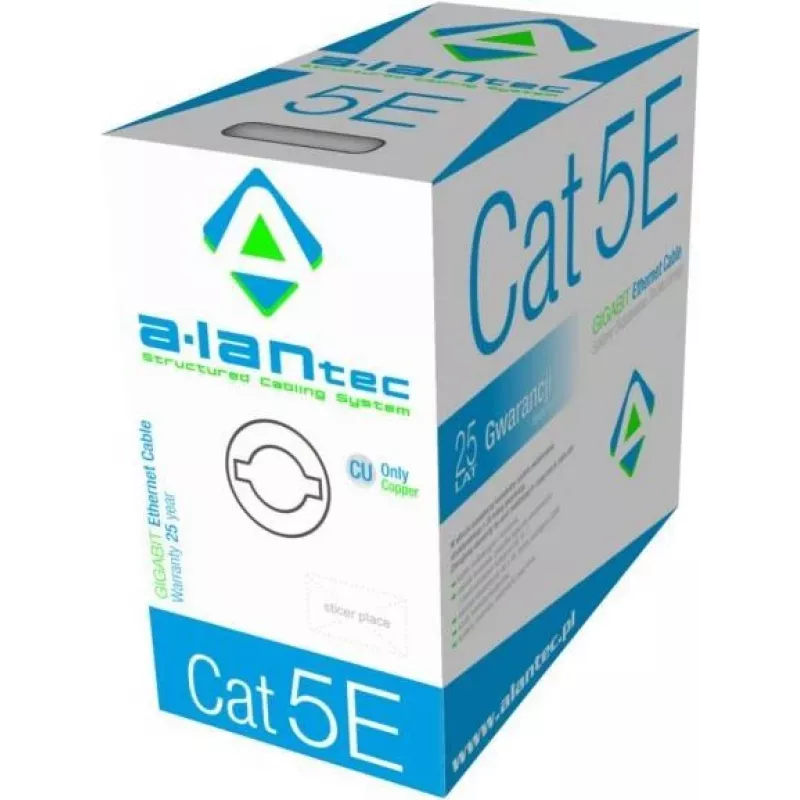 A-LAN KIU5PVC305 verkkokaapeli harmaa 305 m Cat5e U/UTP (UTP)