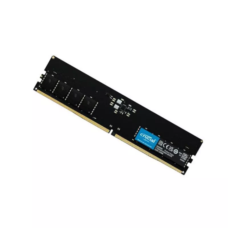 Crucial CT16G56C46U5 U-DIMM, 16GB, DDR5, 5600 Mhz, CL46, musta