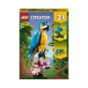 LEGO rakennussarja Exotischer Papagei 31136 — Creator-näyttömalli, 253 osaa, 220×120×110 mm