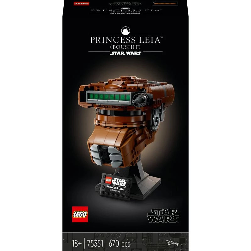 LEGO Star Wars Princess Leia (Boushh) -kypäräsarja aikuisille 75351 (670 osaa)