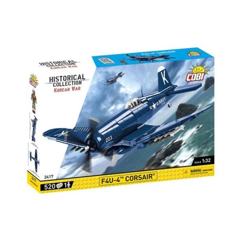Rakennuspalikat COBI F4U-4 Corsair 520 kpl Korean sota